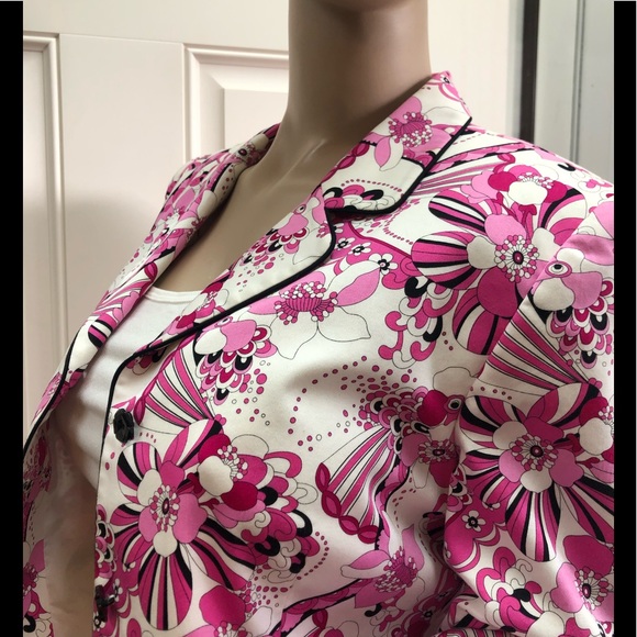 TAHARI Retro Print Blazer 10P - Picture 13 of 13
